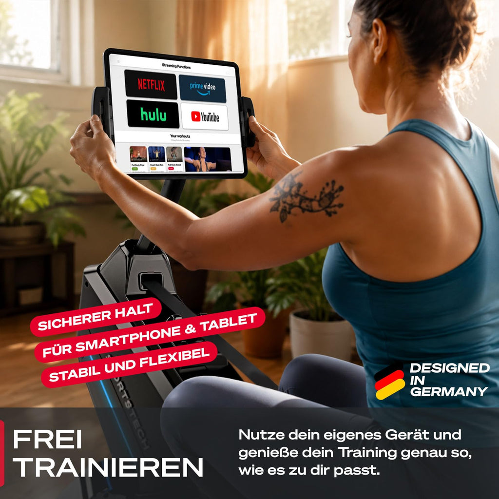 Sportstech Rudergerät für Zuhause, rudergeräte 24 Widerstandsstufen, sRow